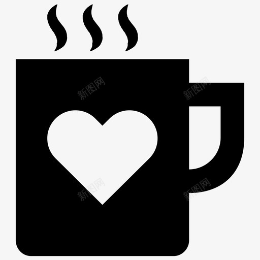 马克杯咖啡杯厨房用具图标svg_新图网 https://ixintu.com 厨房用具 咖啡杯 响应式用户界面UI矢量图标 茶杯 马克杯