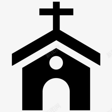 教堂圣地神圣建筑图标图标