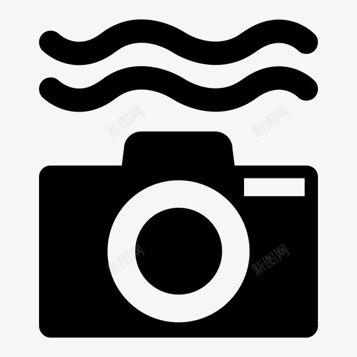 防水摄像机聚焦保护图标svg_新图网 https://ixintu.com 保护 硬件实体图标 聚焦 防水摄像机