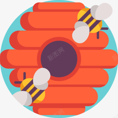 蜂巢秋季52平坦图标图标