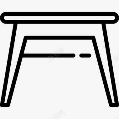 桌子家具和家用13线性图标图标