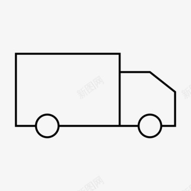 卡车送货快速图标图标