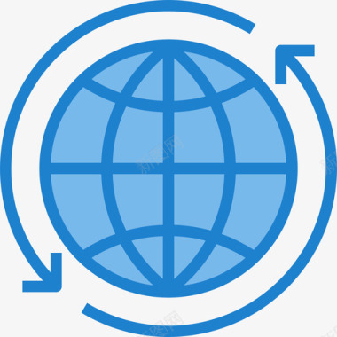 互联网网络和数据库17蓝色图标图标