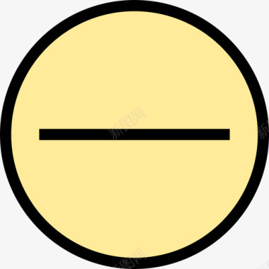 减号箭头和用户界面线颜色图标图标