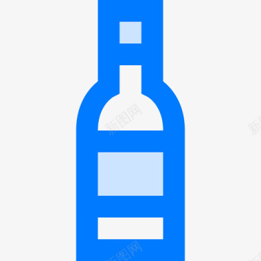 酒瓶饮料11蓝色图标图标