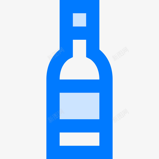 酒瓶饮料11蓝色图标svg_新图网 https://ixintu.com 蓝色 酒瓶 饮料11