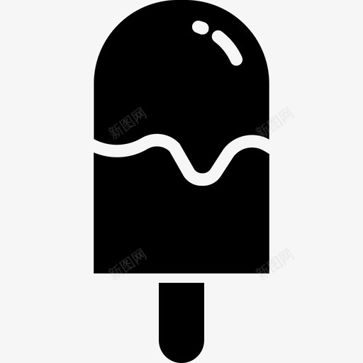 冰激凌甜点甜品图标svg_新图网 https://ixintu.com 冰激凌 夏日固体图标 甜品 甜点