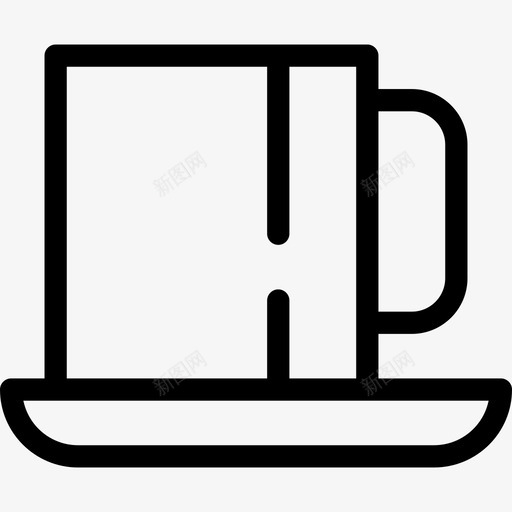 茶杯咖啡和茶2线性图标svg_新图网 https://ixintu.com 咖啡和茶2 线性 茶杯