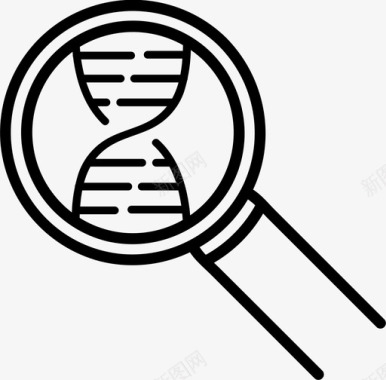 基因研究dna遗传学图标图标