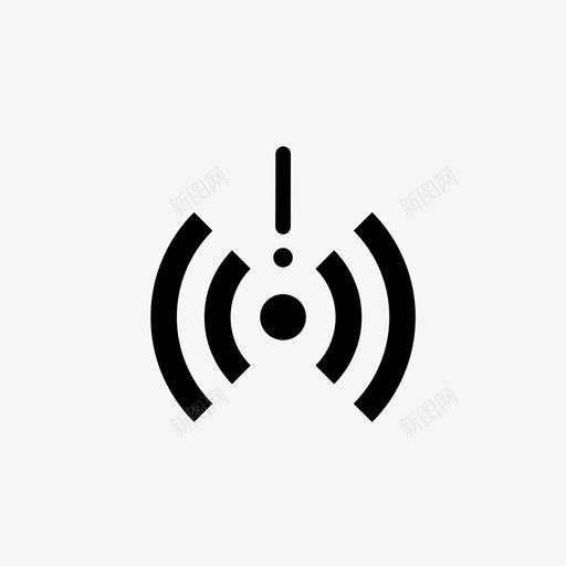 wifi丢失信号访问连接图标svg_新图网 https://ixintu.com wifi丢失信号 互联网 无线 访问 连接