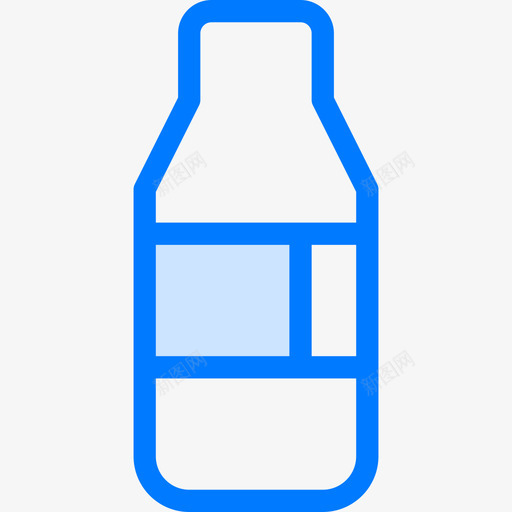 可乐饮料8蓝色图标svg_新图网 https://ixintu.com 可乐 蓝色 饮料8