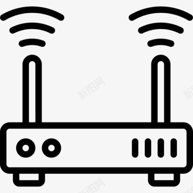 Wifi物联网43线性图标图标
