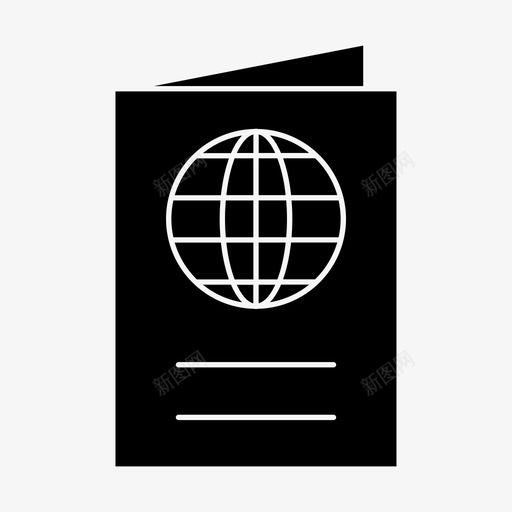 护照国际旅游图标svg_新图网 https://ixintu.com 假日标志图标 国际 护照 旅游 旅行 签证