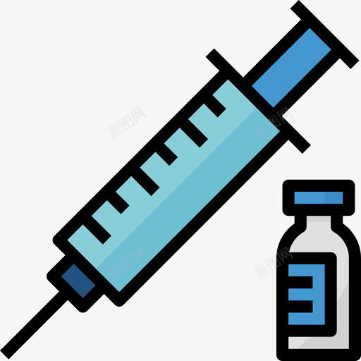 注射器医用78线性颜色图标svg_新图网 https://ixintu.com 医用78 注射器 线性颜色