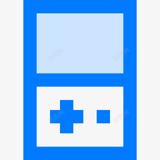 Gameboy娱乐46蓝色图标svg_新图网 https://ixintu.com Gameboy 娱乐46 蓝色