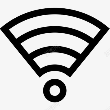 Wifi12号咖啡厅线性图标图标