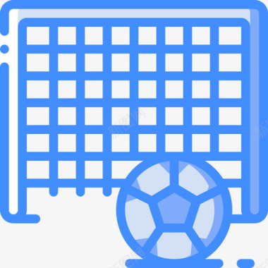 足球4号操场蓝色图标图标