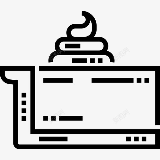 一块蛋糕甜点糖果7线性图标svg_新图网 https://ixintu.com 一块蛋糕 甜点糖果7 线性