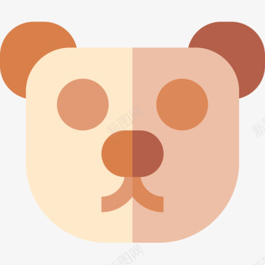 熊自然54扁平图标图标