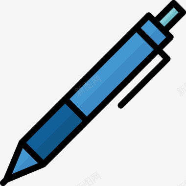 钢笔教育98线颜色图标图标