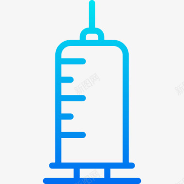 注射器保健4梯度图标图标