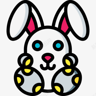 兔春23线形颜色图标图标