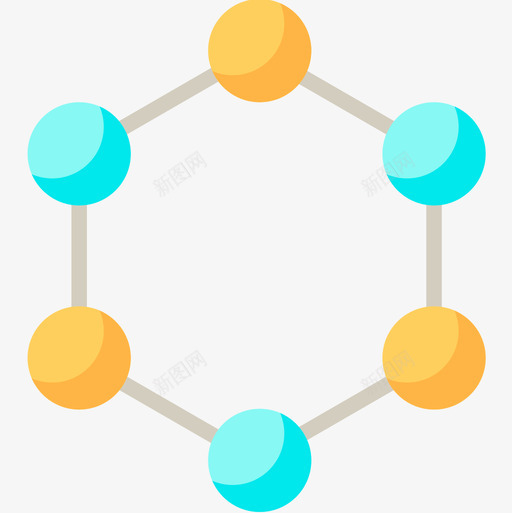 分子化学27扁平图标svg_新图网 https://ixintu.com 分子 化学27 扁平