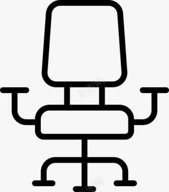 椅子办公室座位图标图标