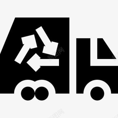 装满垃圾的卡车3图标图标