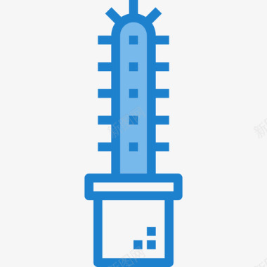 仙人掌仙人掌5蓝色图标图标