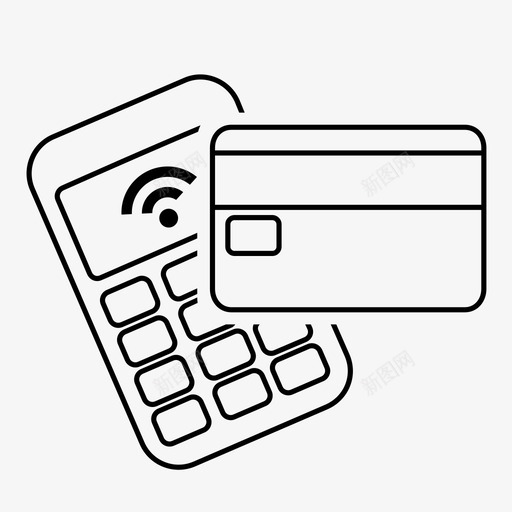 信用卡支付信用卡货币图标svg_新图网 https://ixintu.com paypass 信用卡 信用卡支付 无线 终端 货币