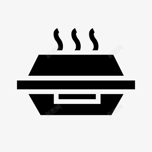 盒饭食物热的图标svg_新图网 https://ixintu.com 好吃的 热的 盒饭 食物