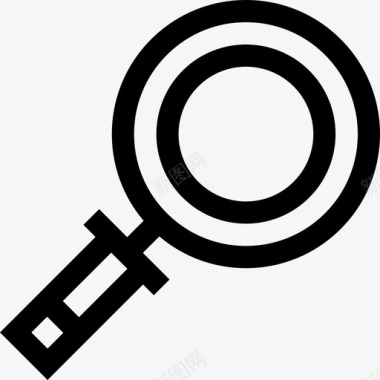 缩放媒体技术10线性图标图标