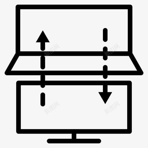 将笔记本电脑连接到电视连接到插入图标svg_新图网 https://ixintu.com 将笔记本电脑连接到电视 插入 电视 连接到 连接设备1