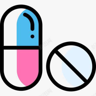 药片健康33颜色省略图标图标