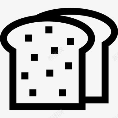 面包12号咖啡厅直式图标图标