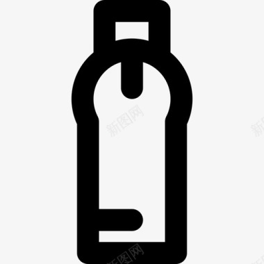 玻璃瓶生态121线性图标图标