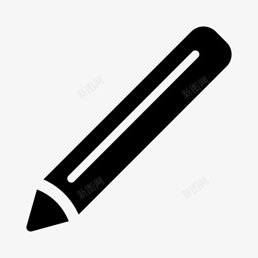 铅笔画笔设备图标svg_新图网 https://ixintu.com 写作 学校 画笔 设备 铅笔
