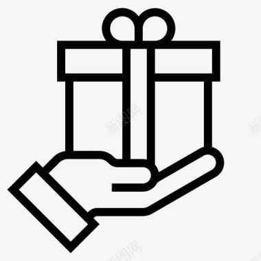 礼物奖品盒子图标图标
