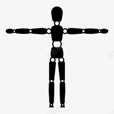 人体模型机器人假人图标图标