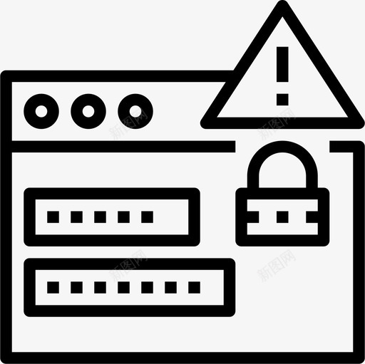 黑客攻击网络安全5线性图标svg_新图网 https://ixintu.com 线性 网络安全5 黑客攻击