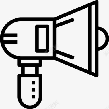 扬声器支持触点线性图标图标