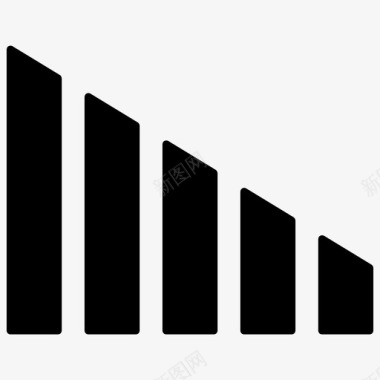 柱状图抽象实体图标图标