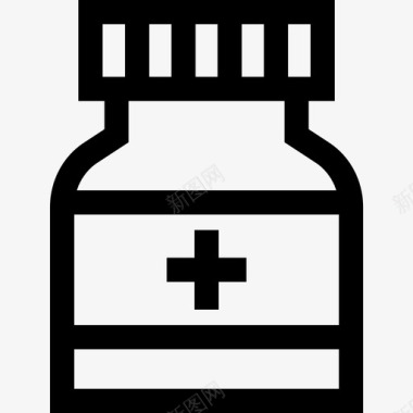 药瓶药房27装满图标图标