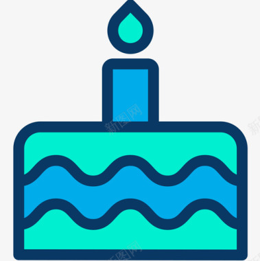 生日蛋糕界面63线颜色图标图标