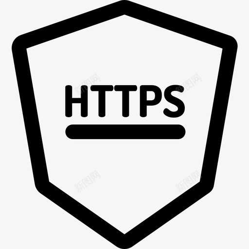 Https保护和安全3线性图标svg_新图网 https://ixintu.com Https 保护和安全3 线性