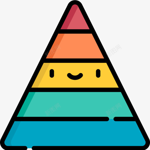 金字塔动机5线性颜色图标svg_新图网 https://ixintu.com 动机5 线性颜色 金字塔