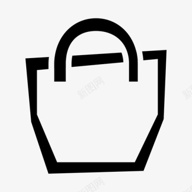 购物袋篮子食品杂货图标图标