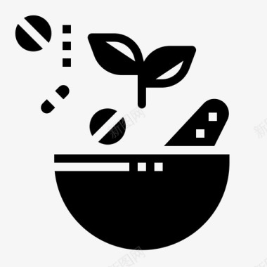 医疗保健科学坚实图标图标