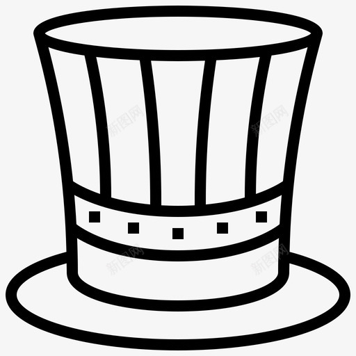帽子小丑服装图标svg_新图网 https://ixintu.com 小丑 帽子 明星 服装 美国偶像